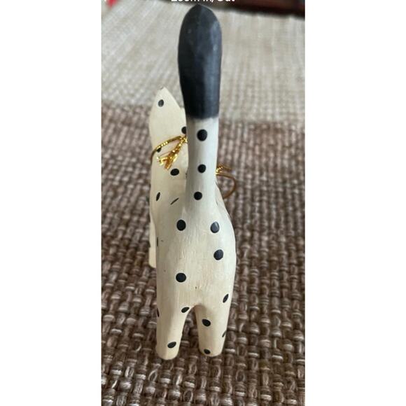 Wood cat handpainted Christmas ornament - Picture 7 of 8